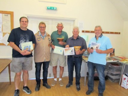 The July winners with Gary Rance